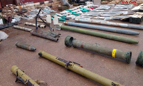 Un verdadero arsenal de terroristas hallado en provincia siria